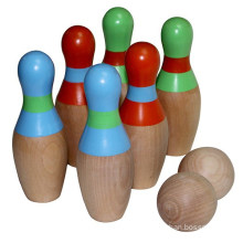 Mini-Holz-Bowling-Set Spielzeug